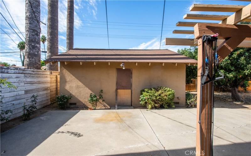   Two car Detached Garage perfect for an ADU.