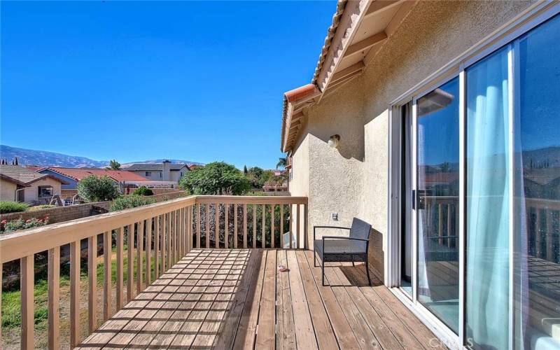 Primary Bedroom balcony