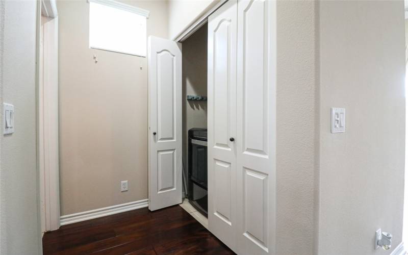 Washer and Dryer Closet