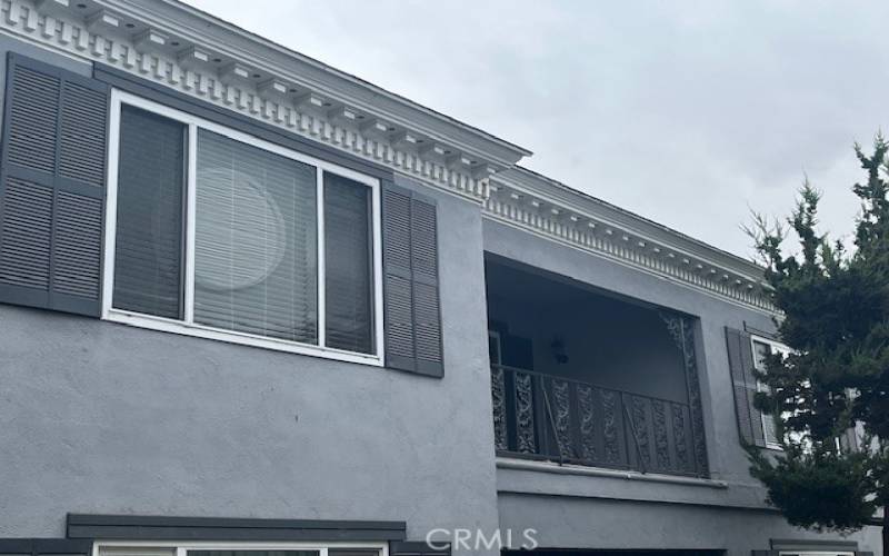 Dining Room window and Balcony