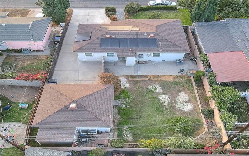 Aerial view Backyard