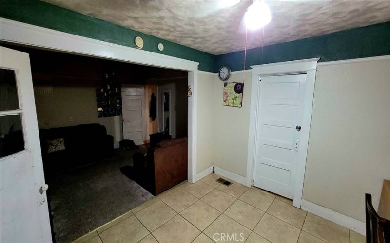 Side Den facing living room