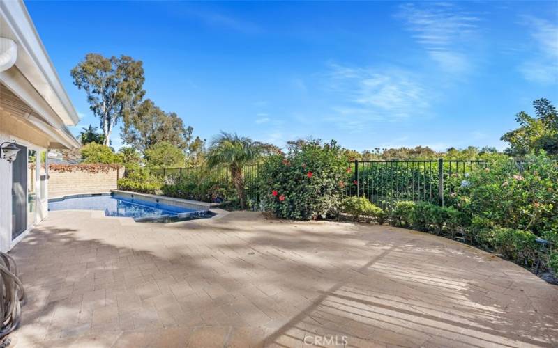 Spacious patio in the back and side.