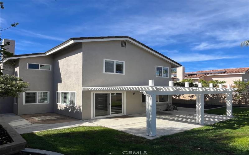 Lanai cover - solid surface walking paths around yard