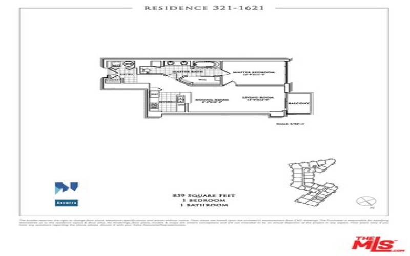 Floorplan of the unit