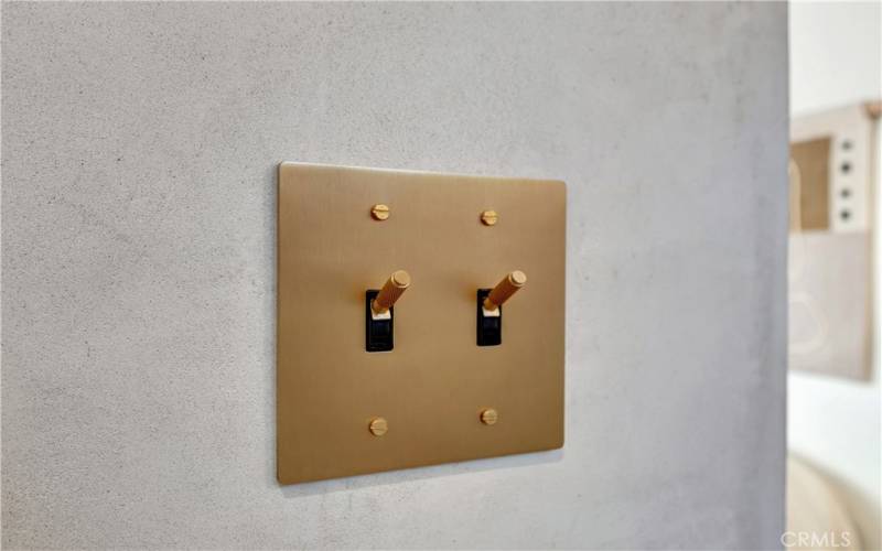 Brass light switches