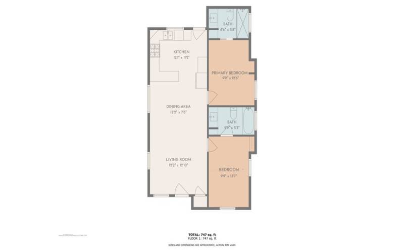 Floor plan with dimensions