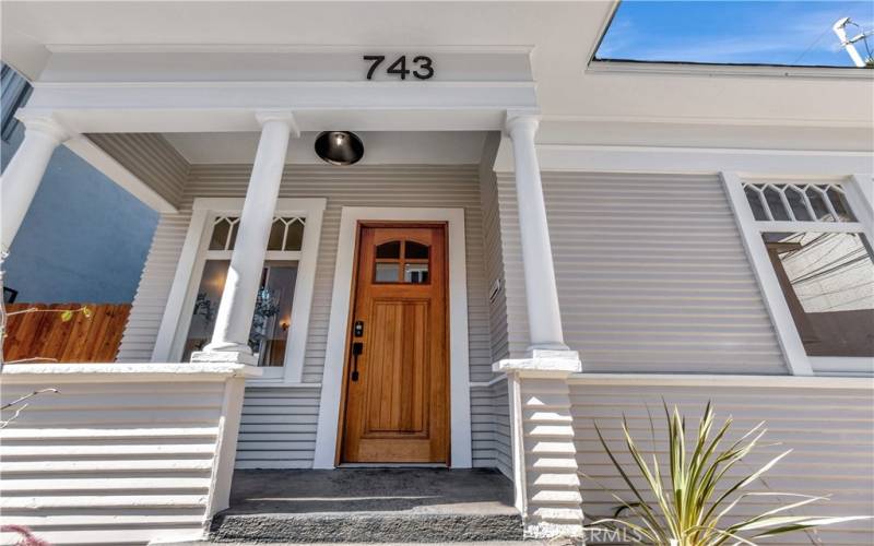 Covered front porch