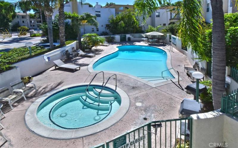 5455 Sylmar Ave #1205- Pool 1 view from Gym Rm