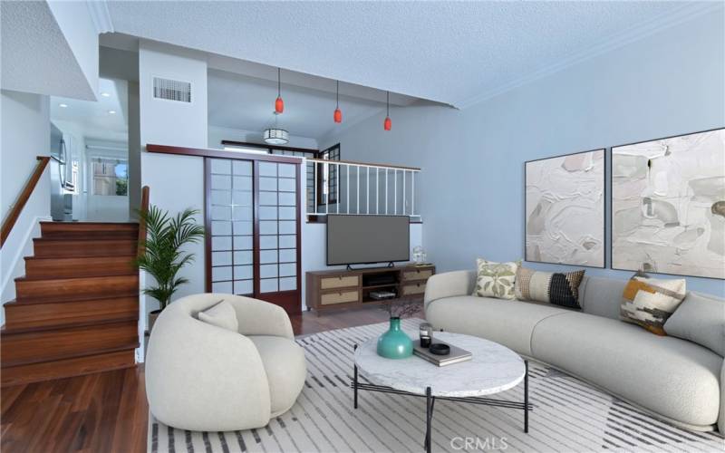 5455 Sylmar Ave # 1205- Living Rm virtuallt staged