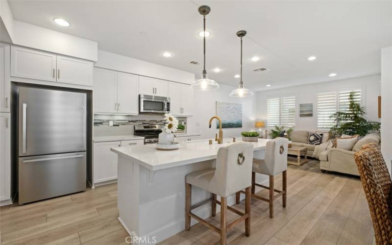 Large kitchen island