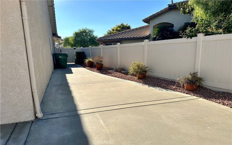 Side of House with Gate to Front