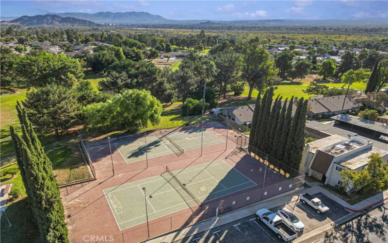 Tennis Courts Views of the Golf Course