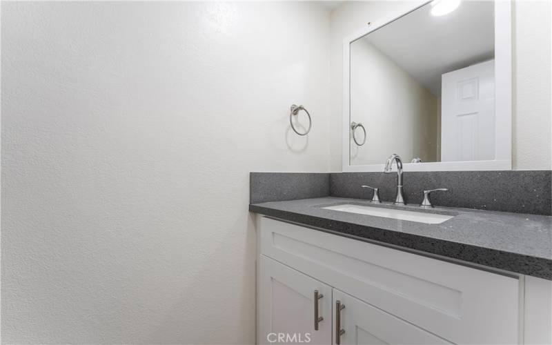 Remodeled downstairs bathroom.