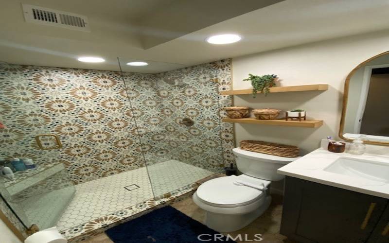 Remodeled primary bathroom