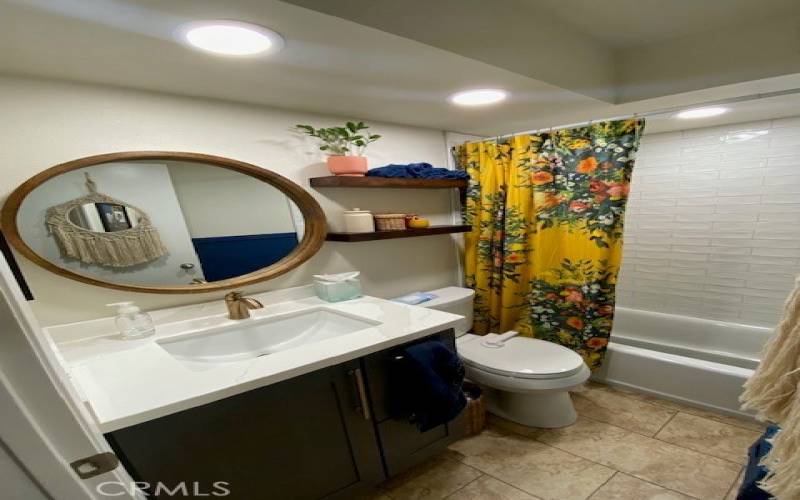 Remodeled hallway bathroom