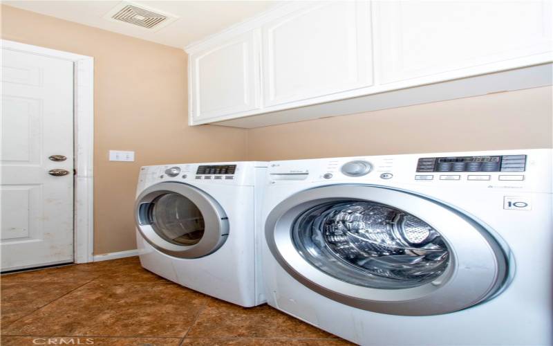 Indoor laundry and garage access