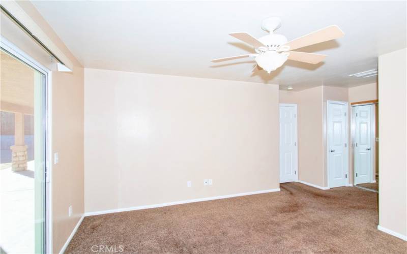 Primary bedroom with two closets