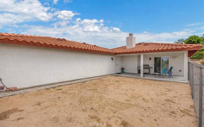 Home #2 - Fully fenced back yard. Tons of options for this yard space - Garden, chickens, etc