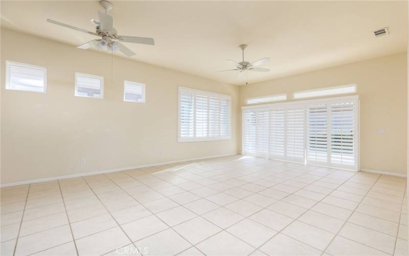 Living and dining area.