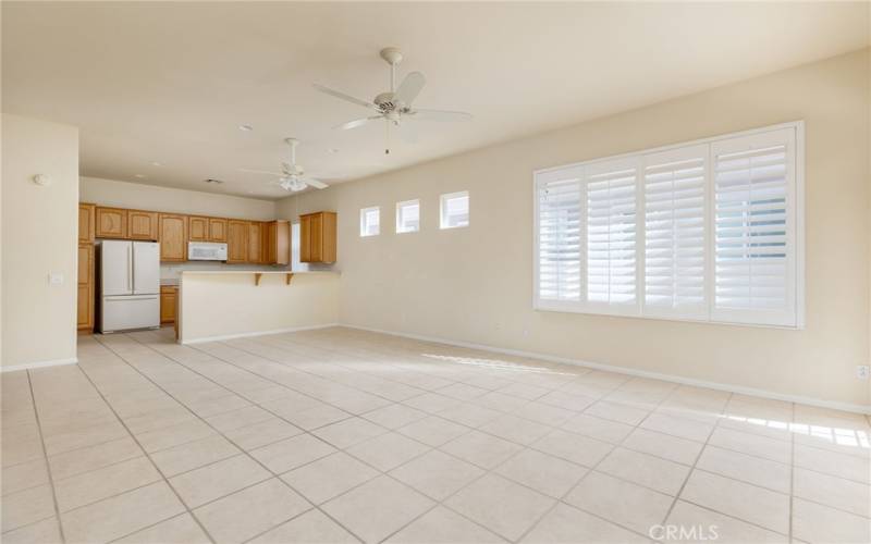 Living and dining area.