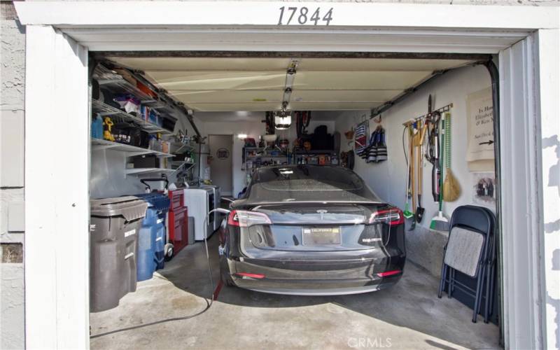 Water and Dryer in the attached garage.