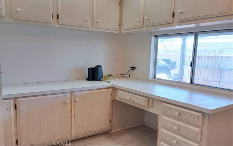 built-ins at the laundry room