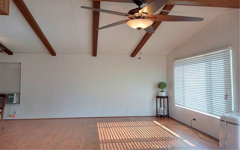 view of the formal living room/dining room from the entrance door