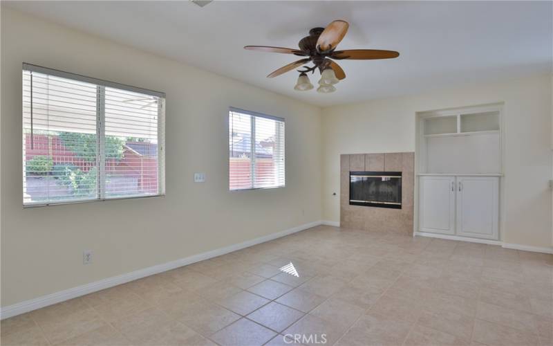 Dining Area with Fireplace