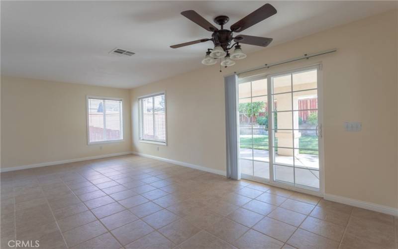 Living Room and Back Door