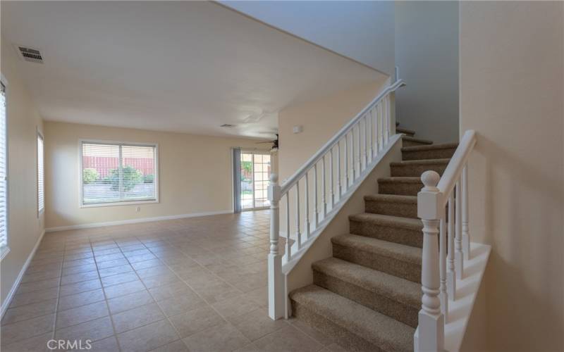 Foyer, Stairs, and Living room