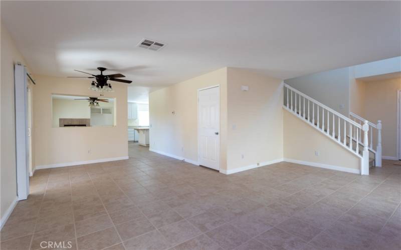 Living Room looking towards Dining and Kitchen