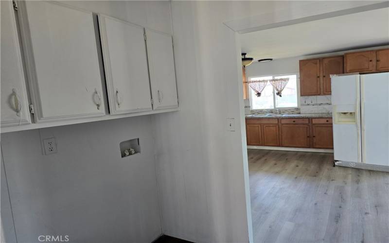 In-home laundry room.