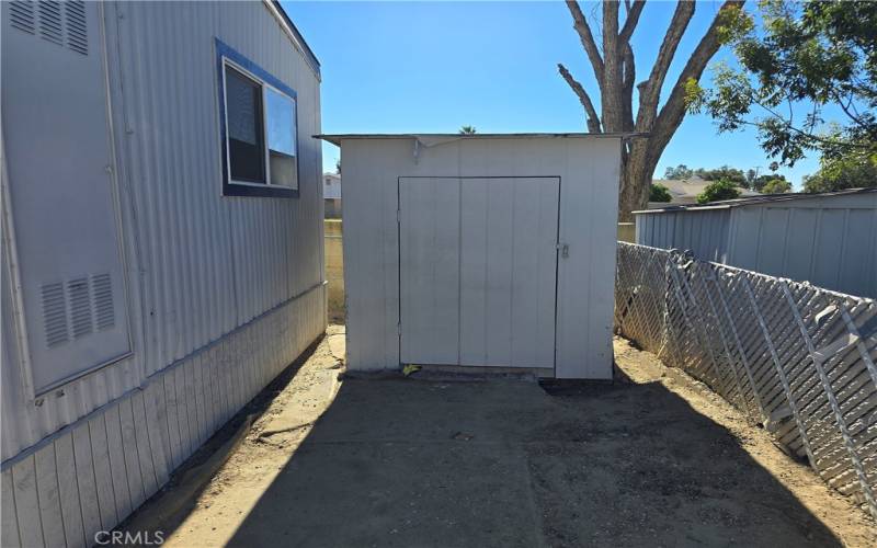 Back yard storage shed