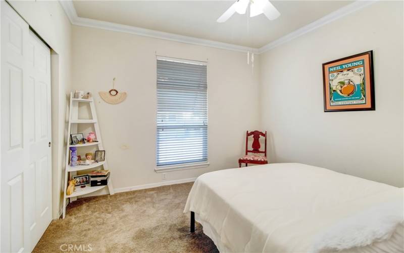 Second bedroom with bathroom across the hall.