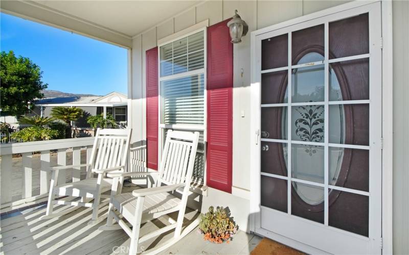 Front porch seating