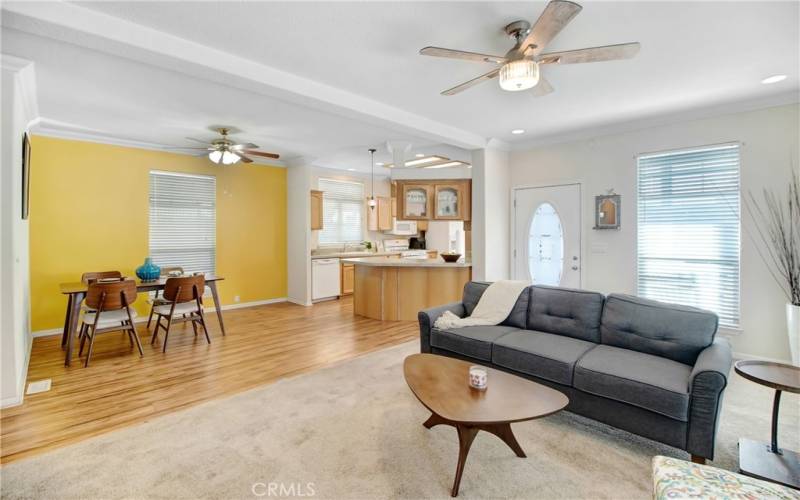 Great open concept living and dining room!