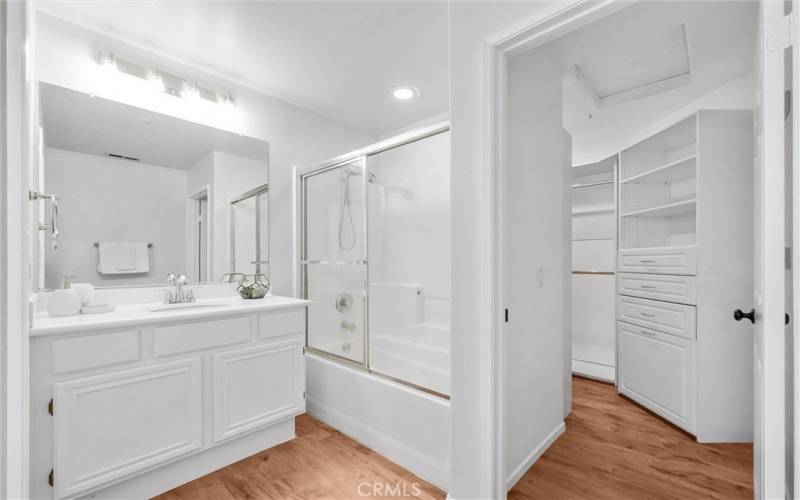 Primary Bathroom with custom closet