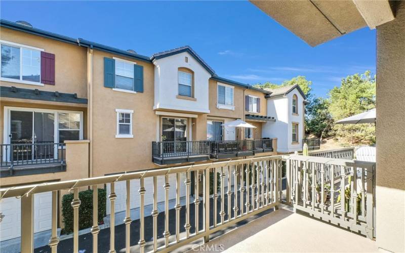 Bright Balcony next to kitchen