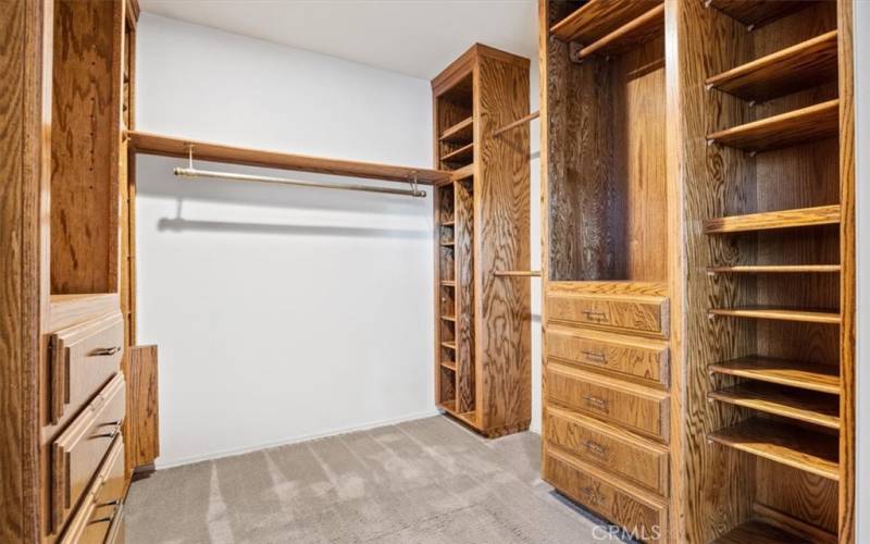 Primary walk-in closet