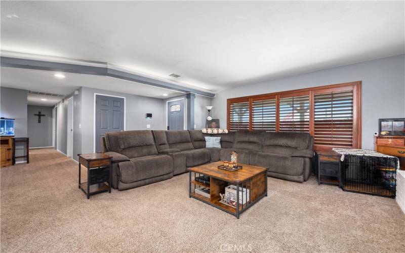 Entryway in living room