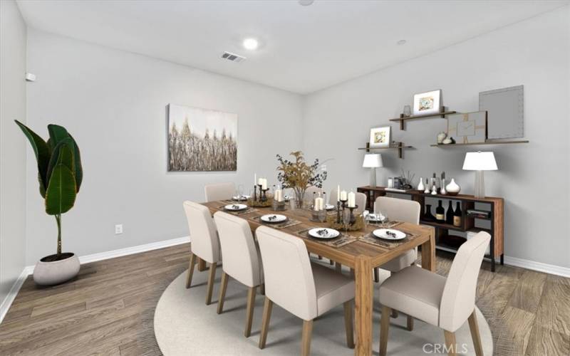 Dining Room Virtually Staged