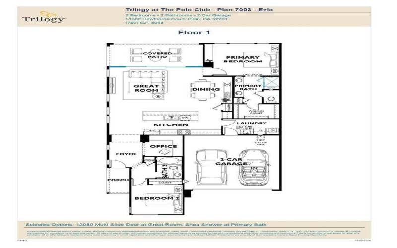 Trilogy Polo Evia Floorplan