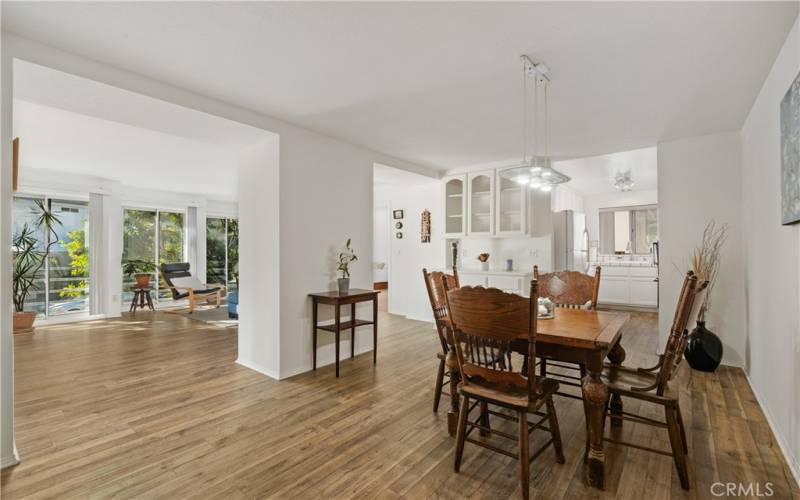 Dining area off kitchen.