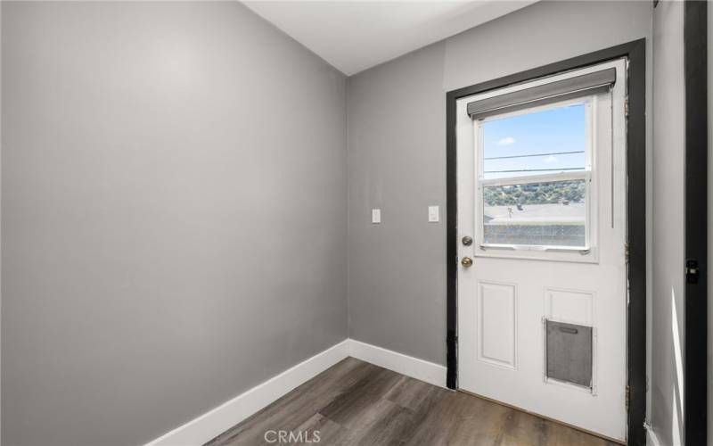 old laundry room next to 1/2 bath, can add shower to this room