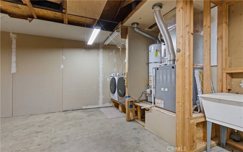 Garage / Laundry Area / Water Heater / HVAC