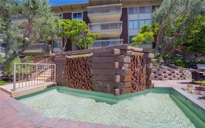 The grounds have calming water features that add to your stroll through the grounds.