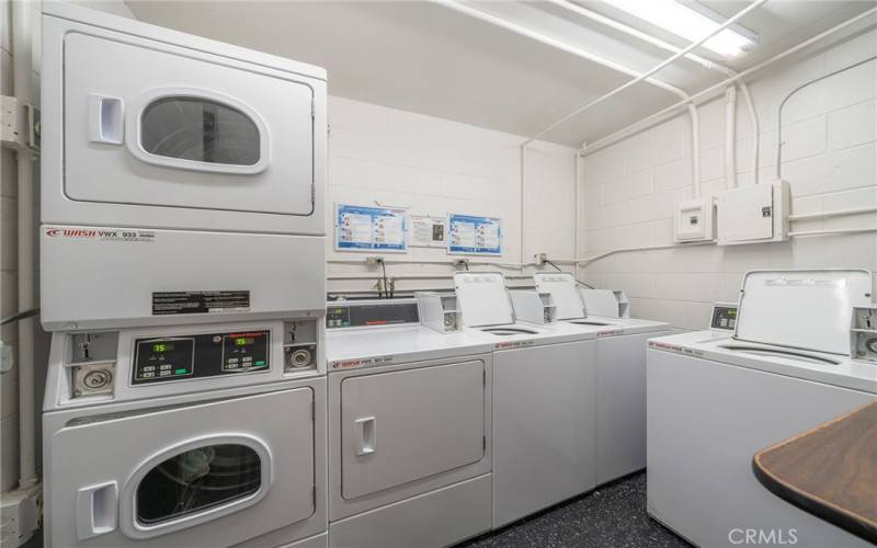 Community washer and dryers are available and laundry pick up service is available.