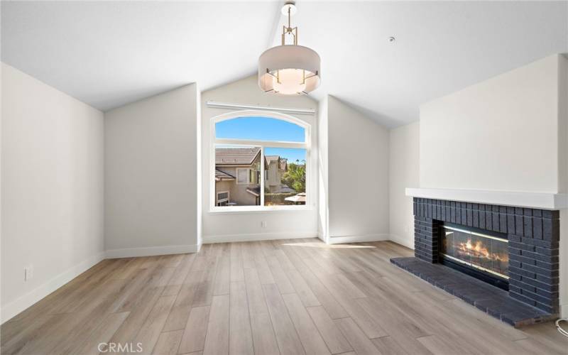 Bonus room with fireplace