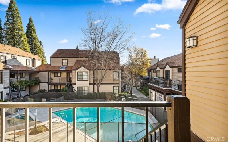 Nice secure pool and spa area.